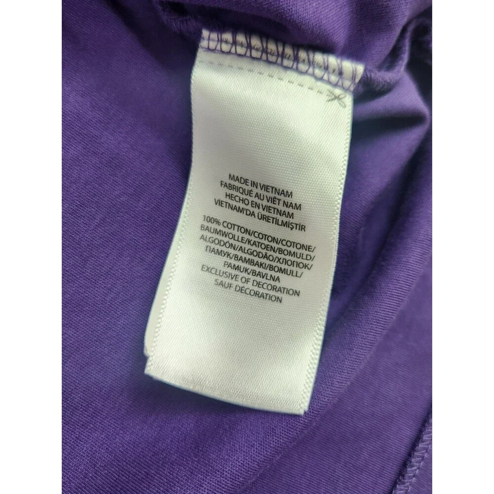 Polo Ralph Lauren Classic Fit Purple Short Sleeve Polo Multicolor Pony Men's L